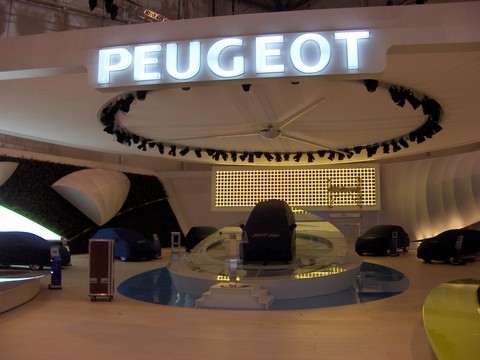 Mondial de l'Automobile stand PEUGEOT